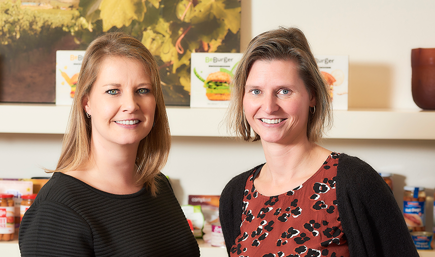 Zwanenberg Product Manager Manon ter Haar and Team Coordinator Specification Management Sandra Mensink