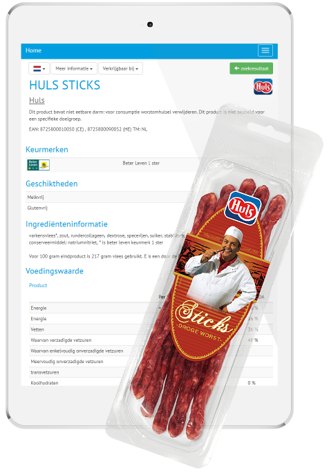 Huls ingredient and nutritional information